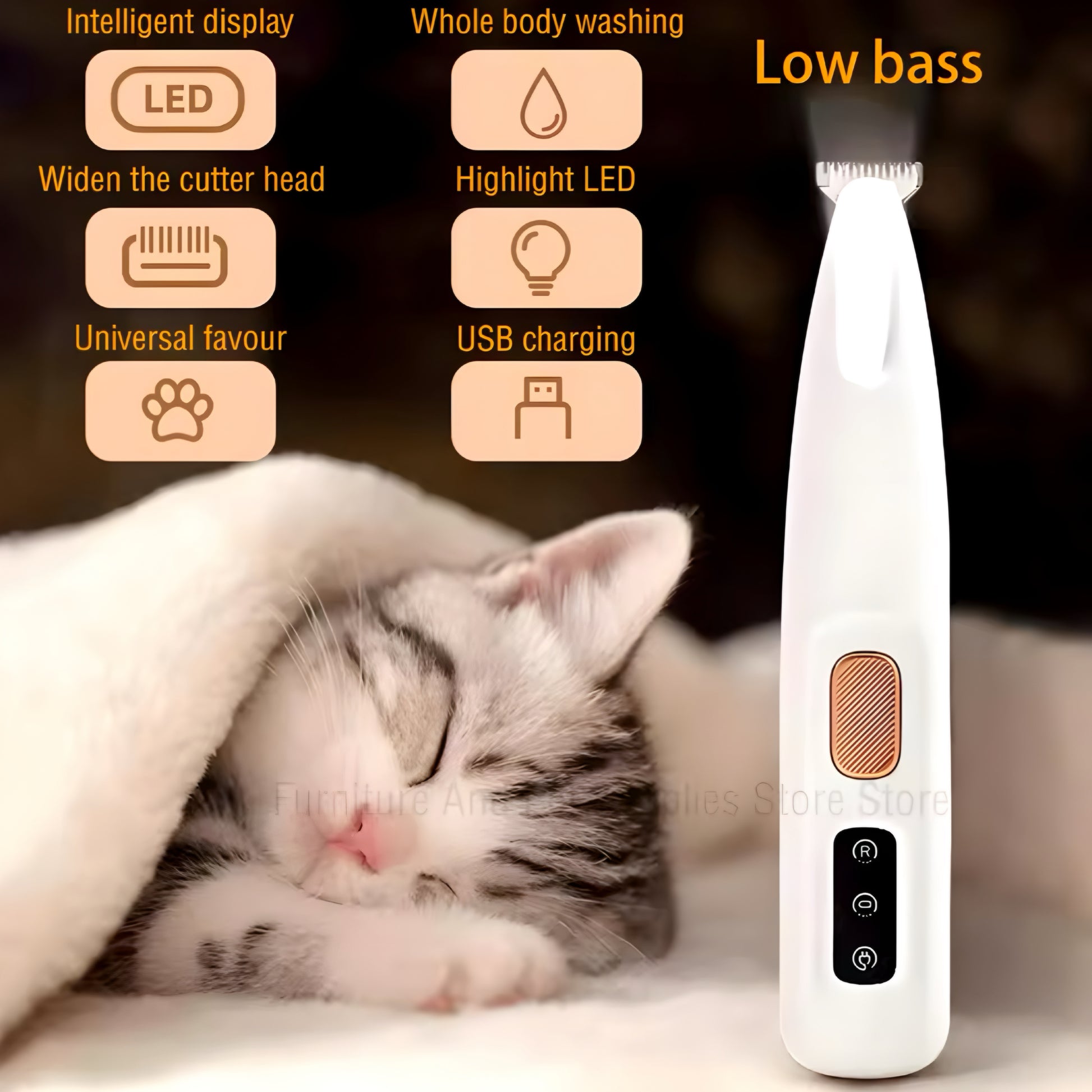 Recortador USB para Patas con Luz LED