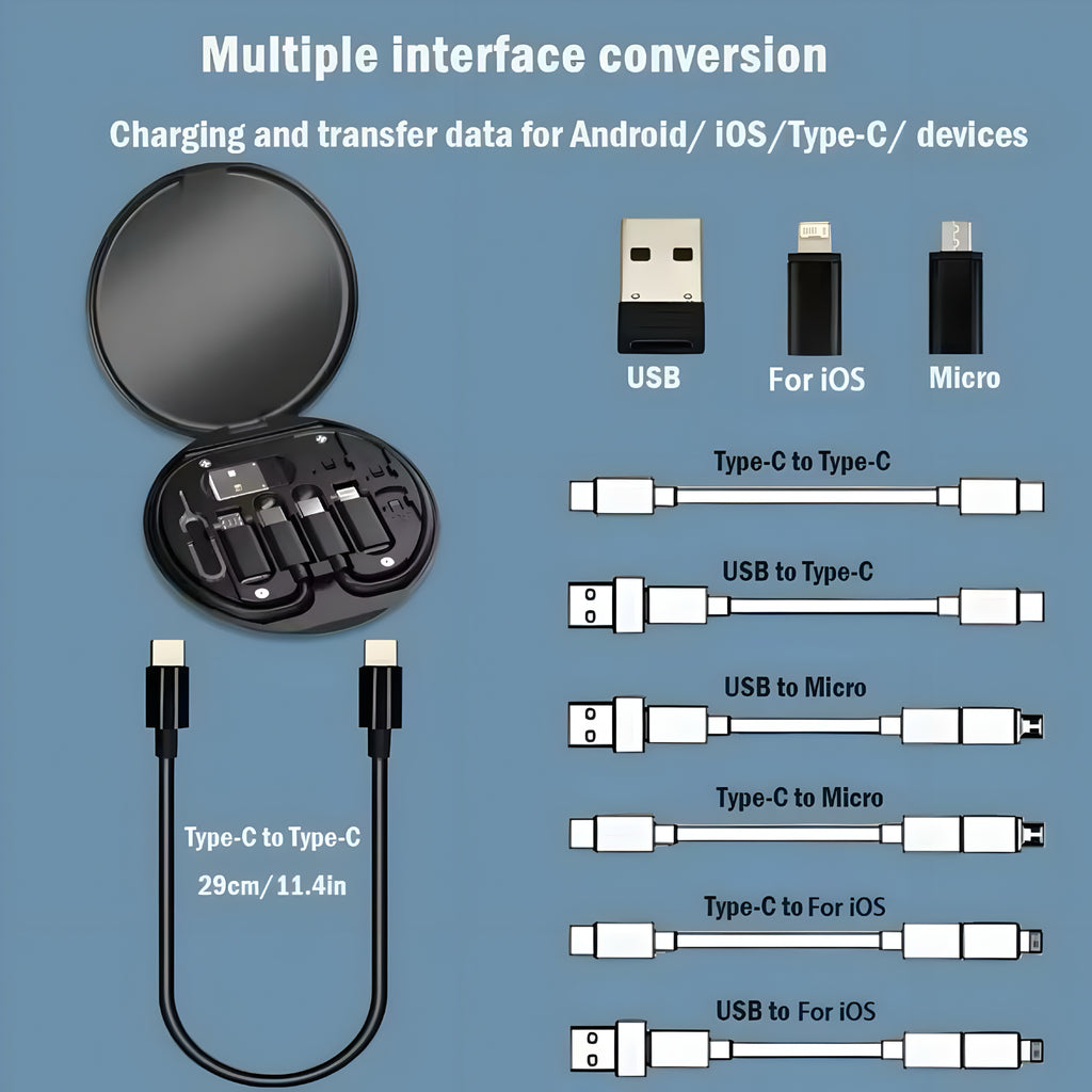 Set de Cables de Carga Multifunción PD 60W
